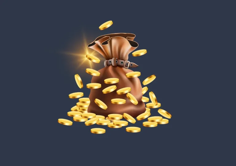 A bag full of golden coins symbolizing blog monetization strategies for 2025